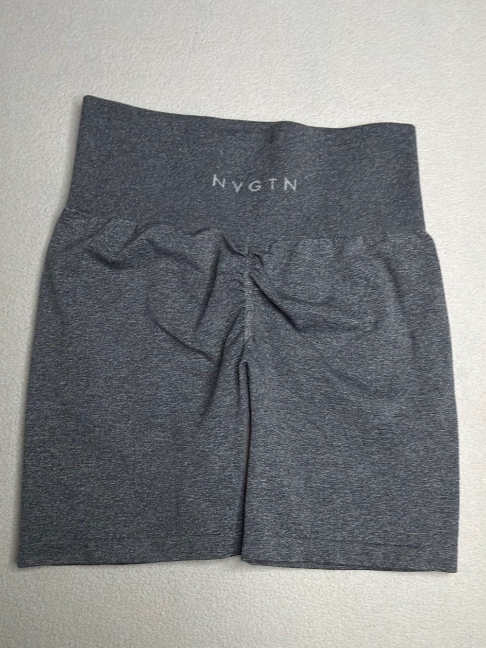NVGTN Black Speckled Scrunch Seamless Shorts - Picture 3 of 10